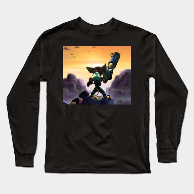 Ratchet and Clank - Foreboding Long Sleeve T-Shirt by MegacorpMerch